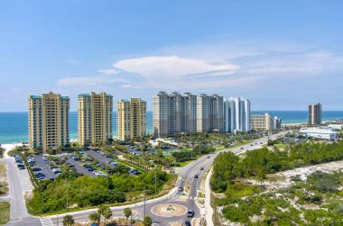 Perdido Key 'deki sahilin havadan görüntüsü.