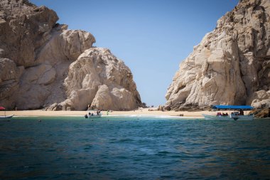 Cabo San Lucas 'taki Land' s End 'de Aşıklar Plajı