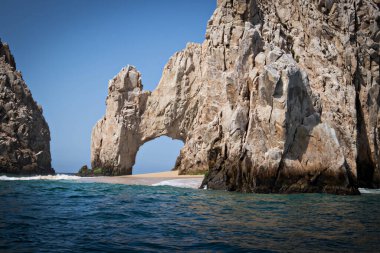 Cabo San Lucas 'taki Baja California' nın sonu.