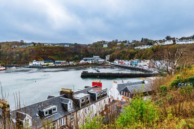 View of Tobermory Harbour from Above clipart