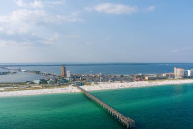 Pensacola Sahili 'nin havadan görünüşü