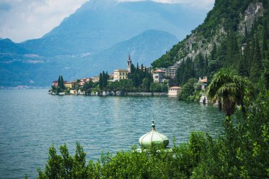 Varenna ve Como Gölü manzarası