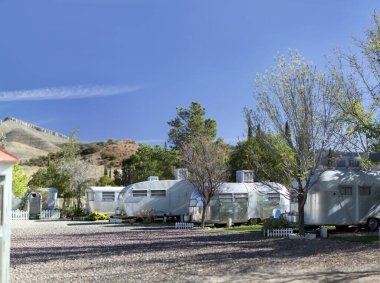 Bisbee, AZ 'de klasik bir karavan parkı.