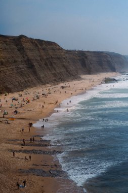 Cascais Kayalıkları ve Aerial View kıyıları.
