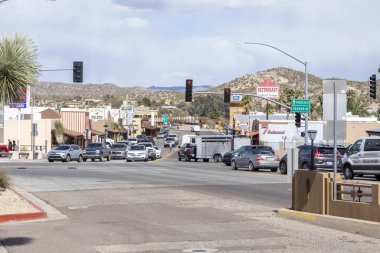 Street view of downtown Wickenburg, Arizona clipart