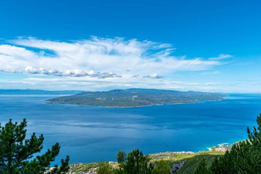 Makarska Riviera kıyı şeridi Eylül ayında, Hırvatistan