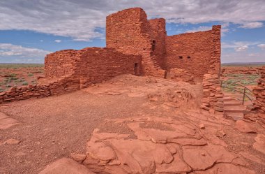 The Wukoki Pueblo Ruins at Wupatki National Monument Arizona. clipart