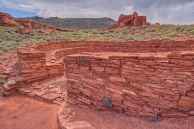 Kiva, Wupatki Pueblo kalıntıları, Ulusal Anıt, Arizona