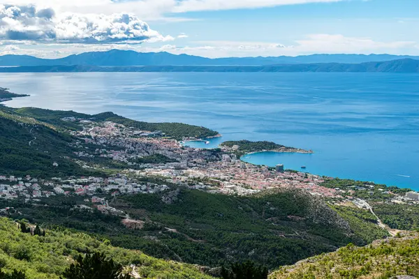 Makarska Riviera kıyı şeridi Eylül ayında, Hırvatistan