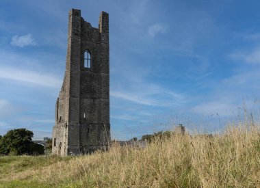 Trim Castle 'ın bahçesinde sıcak bir yaz gününde 