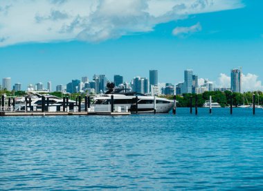 Plaj eyalet anahtarları Panorama Miami Florida ufuk çizgisi