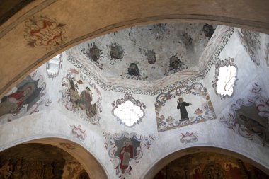 Ceiling detail at San Xavier in Tucson, AZ clipart