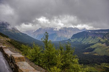 Buzul Ulusal Parkı, Montana 'daki Dağlık Manzara