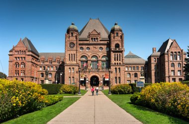 Toronto Ontario government building in Queen's Park clipart