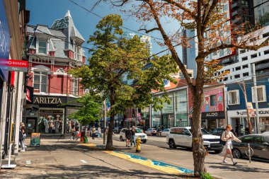 Toronto Ontario, Queen Caddesi 'nin merkezi.