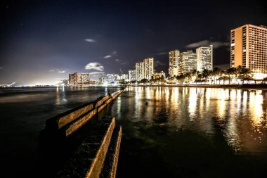 Okyanustan Honolulu Şehir Manzarası