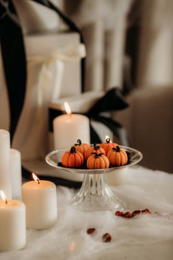 Masada Zarif Balkabağı Şeklinde İkramlar