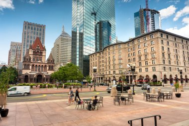 Boston Massachusetts şehir merkezi Copley Meydanı