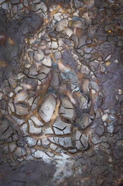 Rio Tinto 'nun hava görüntüsünden renk ve dokuları