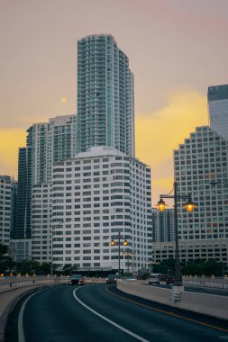 Şehir merkezi Miami Brickell Caddesi