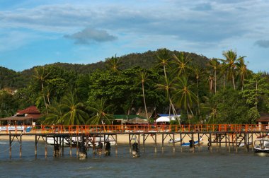 Tayland 'daki Koh Samui iskelesinde.