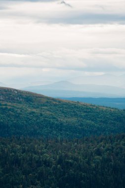 Majestic Scandinavian Mountain Landscape in Soft Light clipart