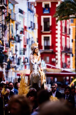 İsa, Palm Sunday 'den Villajoyosa' ya geçit töreninde.
