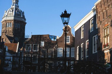 Hollanda, Amsterdam 'daki binaların manzarası