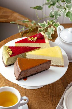 Tabaktaki cheesecake seti