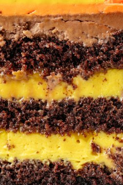 Turunçgil kremalı çikolatalı kek