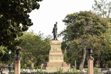 Oaxaca 'nın tarihi merkezine park et. Şehir manzarası