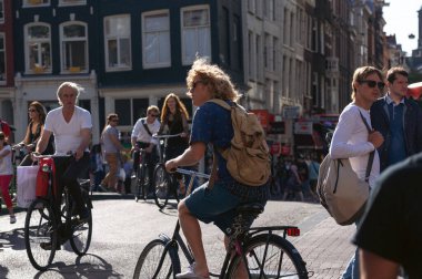 Amsterdam, Hollanda 'da şehir atmosferi
