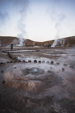 Şafakta El Tatio Gayzerleri