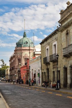 Oaxaca, Meksika. Tarihi Meksika sömürge şehri Oaxaca 'da yaşam