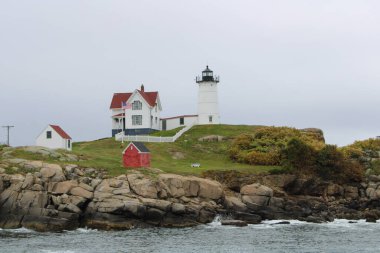 Nubble Lighthouse in York Maine clipart