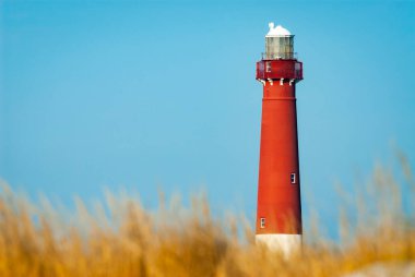 Barnegat Deniz feneri Bulutsuz, mavi gökyüzü gününde