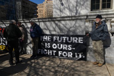 Birmingham, Alabama 'da yönetim karşıtı bir gösteri.