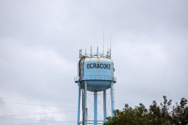 The Ocracoke water tower in North Carolina clipart