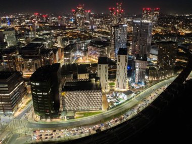 Manchester City ve Urban Skyline 'da Günbatımı