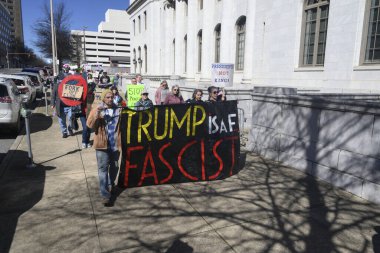 Birmingham, Alabama 'da yönetim karşıtı bir gösteri.