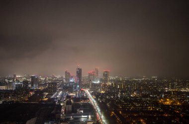 Manchester City ve Urban Skyline 'da Günbatımı