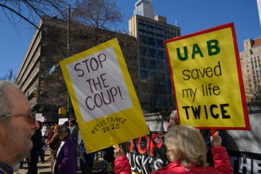 Birmingham, Alabama 'da yönetim karşıtı bir gösteri.