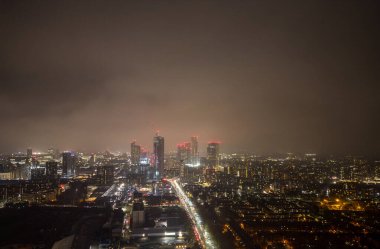 Manchester City ve Urban Skyline 'da Günbatımı
