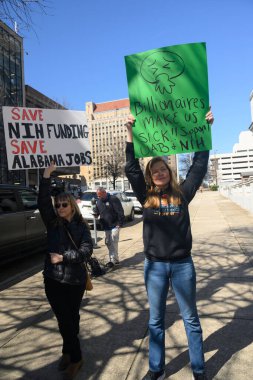 Birmingham, Alabama 'da yönetim karşıtı bir gösteri.