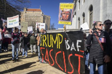 Birmingham, Alabama 'da yönetim karşıtı bir gösteri.