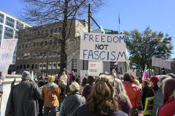 Birmingham, Alabama 'da yönetim karşıtı bir gösteri.