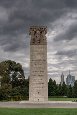 Melbourne Anma Tapınağı 'ndaki Cenotaph Sütunu, RAAF Anıtı,