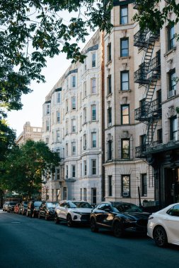 Harlem 'deki Sugar Hill caddelerinde tarihi kumtaşları sıralanır.
