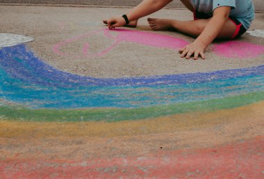 Yazın tebeşir sanatı