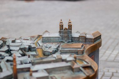 Macaristan 'ın Eger kentinin minyatür bir modeli